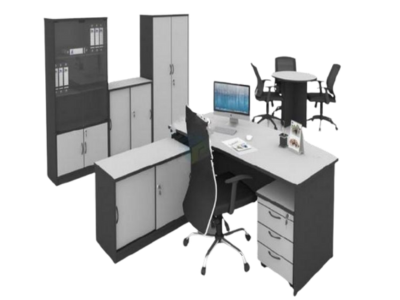 Desk & Shelves
