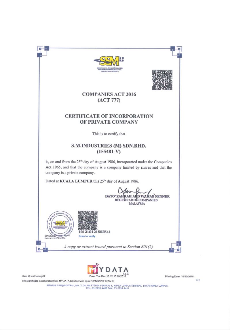 Certificate 2